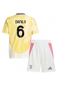 Fotbalové Dres Juventus Danilo Luiz #6 Dětské Venkovní Oblečení 2024-25 Krátký Rukáv (+ trenýrky)